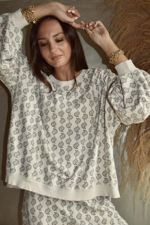 Indira Lantern Sleeve Sweatshirt Calico & Earth